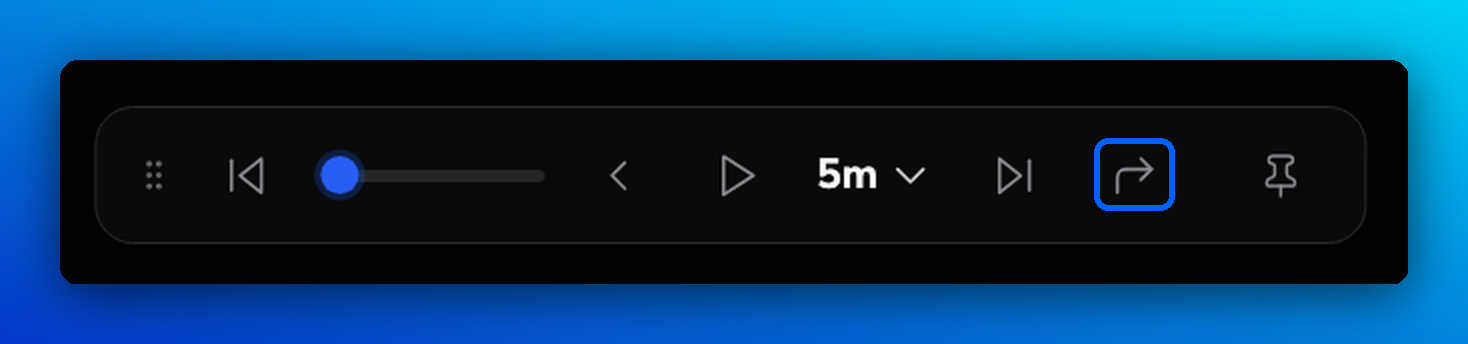 Go to on the Replay Bar